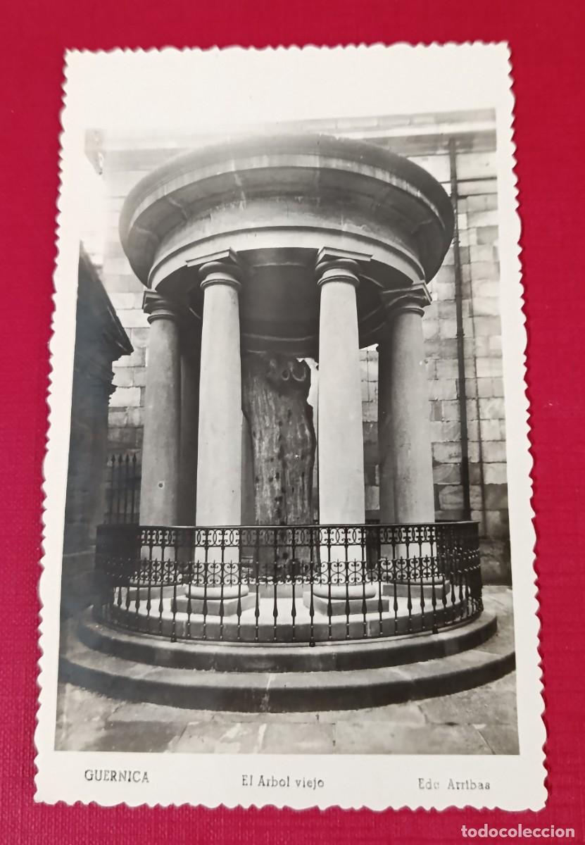 Postales: POSTAL FOTOGR&Aacute;FICA EL &Aacute;RBOL VIEJO - GUERNICA 1950 - EDICIONES ARRIBAS