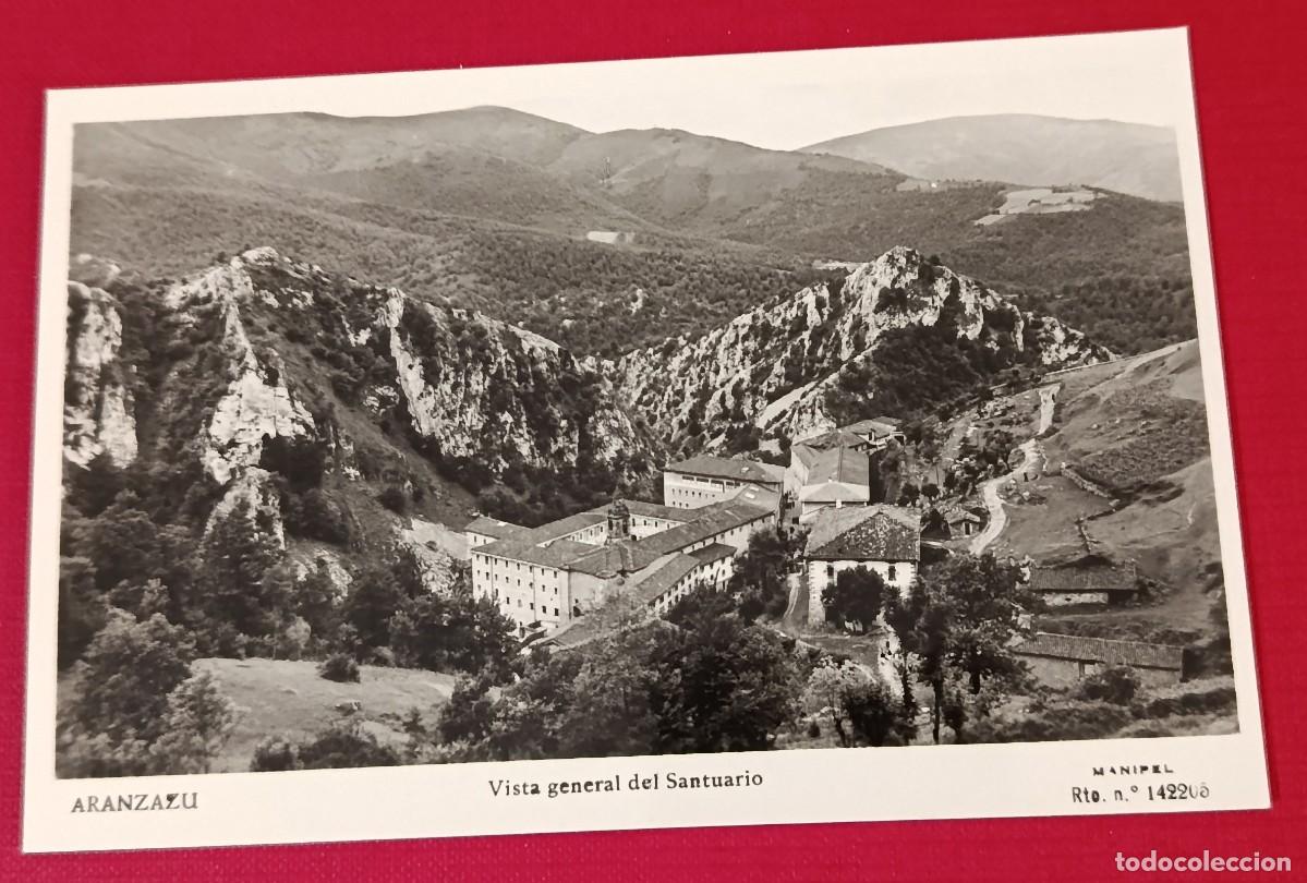 Postales: POSTAL FOTOGRAFICA VISTA GENERAL DEL SANTUARIO - AR&Aacute;NZAZU 1950 - MANIPEL