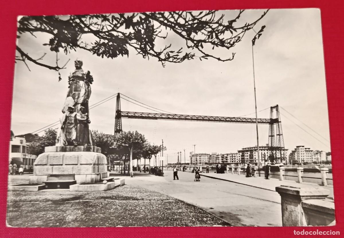 Postales: POSTAL FOTOGR&Aacute;FICA MONUMENTO VICTOR CHAVARRI - PORTUGALETE