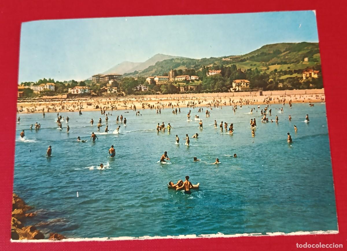 Postales: POSTAL LA PLAYA DE FUENTERRAB&Iacute;A 1960 - EDICIONES ARRIBAS