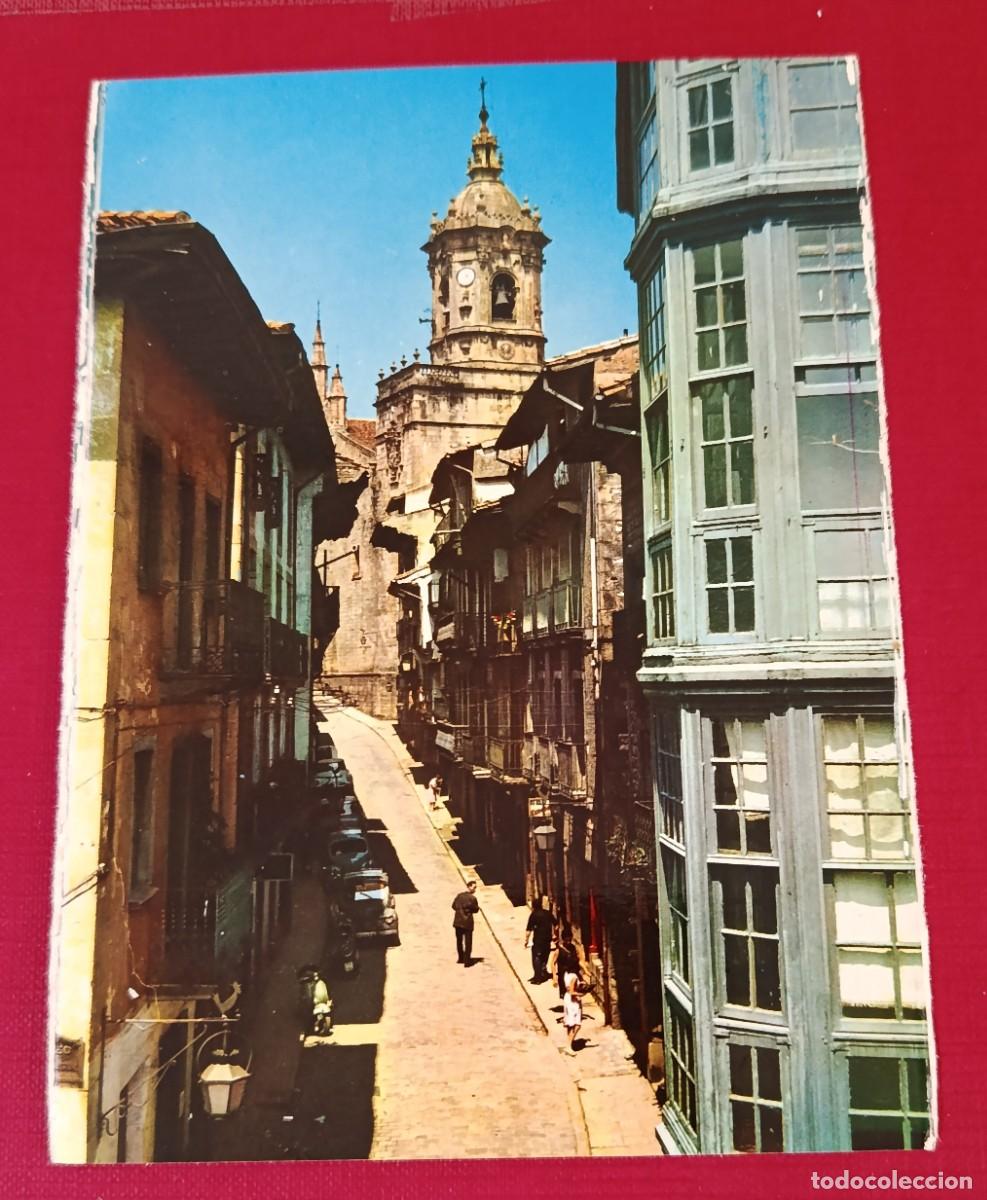 Postales: POSTAL CALLE MAYOR FUENTERRAB&Iacute;A 1960 - EDICIONES ARRIBAS