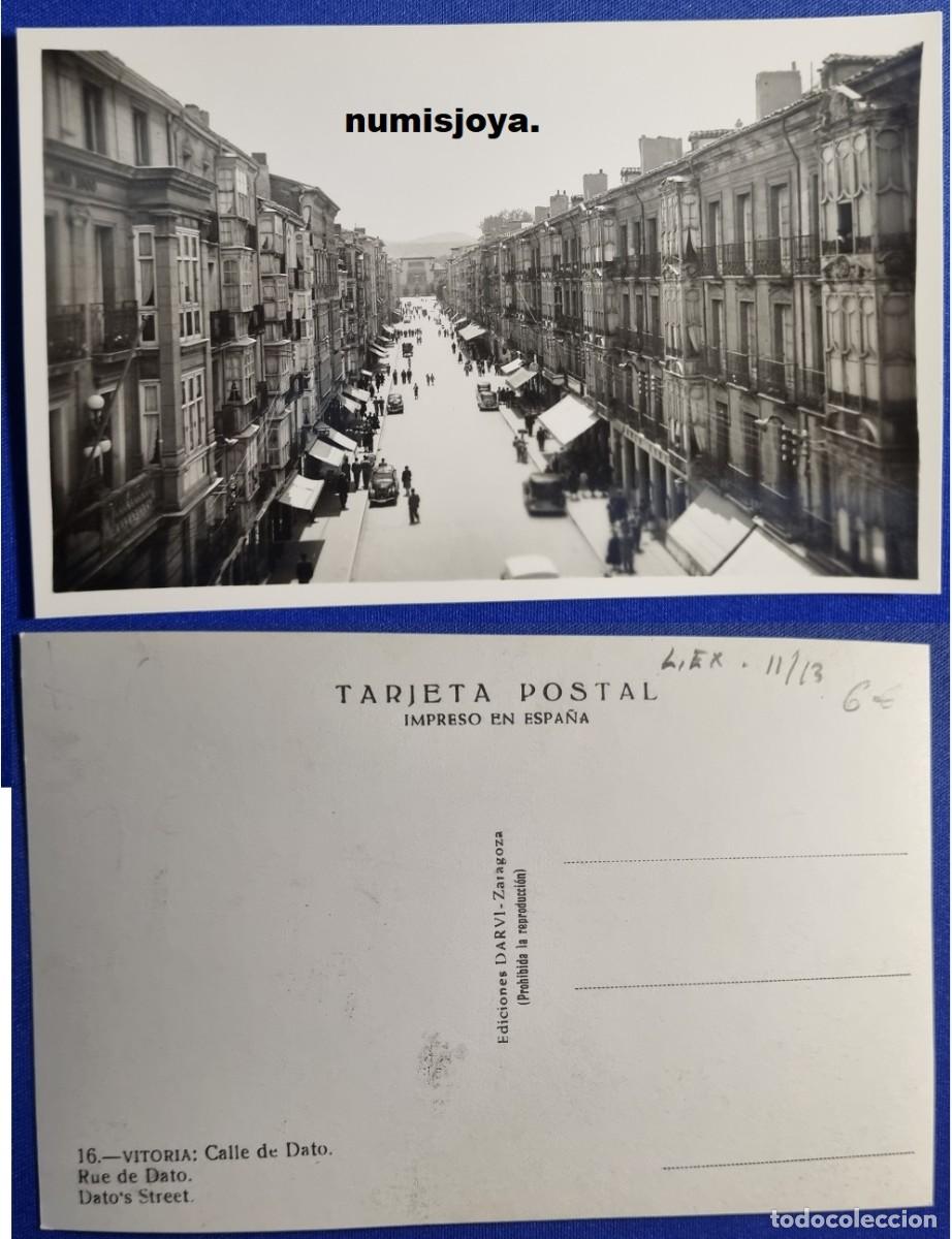 Postales: Postal de Vitoria Espa&ntilde;a a&ntilde;o 1950. Calle de Dato. Ed. DARVI.
