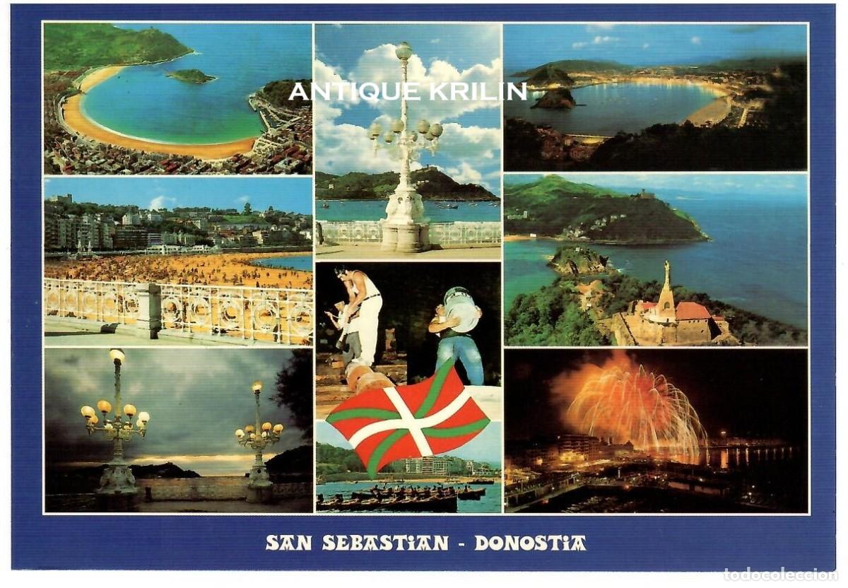 Postales: SAN SEBASTIAN N&ordm; 107 VARIAS VISTAS / EDICION MANIPEL / SIN FRANQUEAR