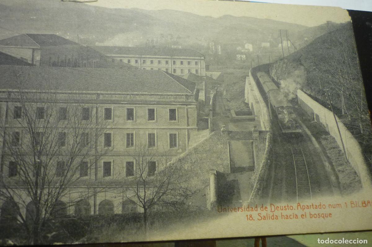 Postales: postal bilbao .-universidad deusto salida hacia bosque escrita cm