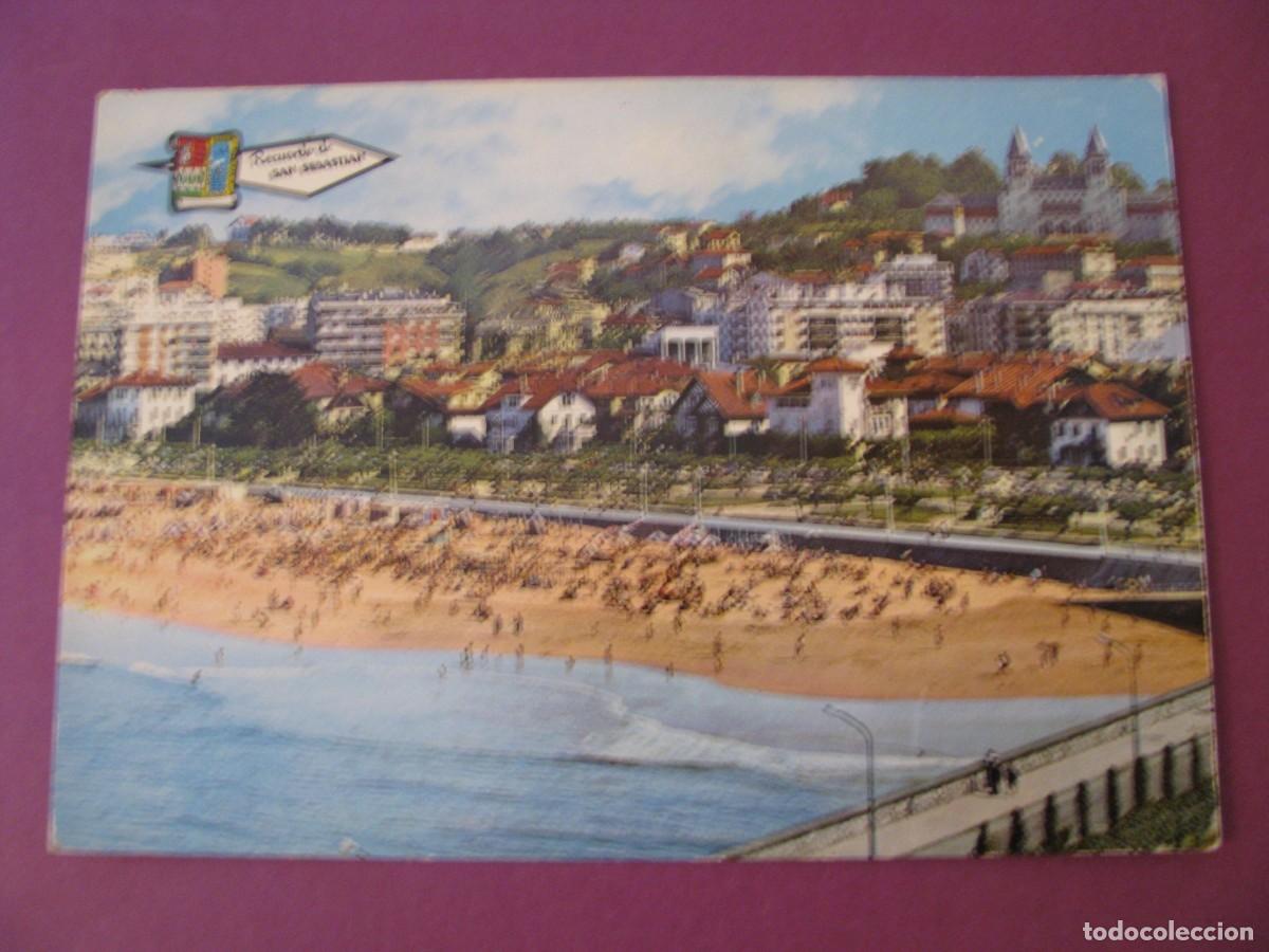 Postales: POSTAL DE SAN SEBASTIAN. PLAYA ONDARRETA. PERGAMINO.