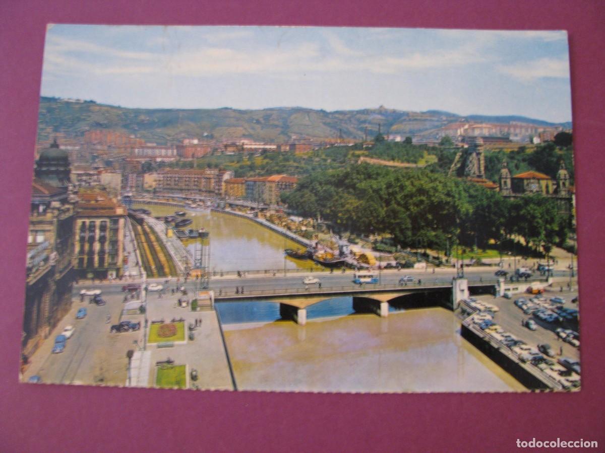 Postales: POSTAL DE BILBAO. RIA Y PUENTE DE LA VICTORIA. FARDI 132