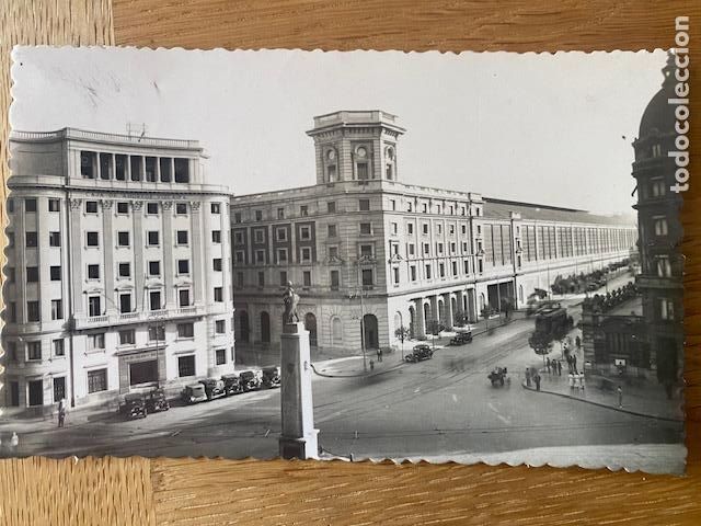 Postales: BILBAO ,ESTACI&Oacute;N DEL FERROCARIL DEL NORTE , N&ordm; 91 ED. GARC&Iacute;A GARRABELLA. Circulada 1950