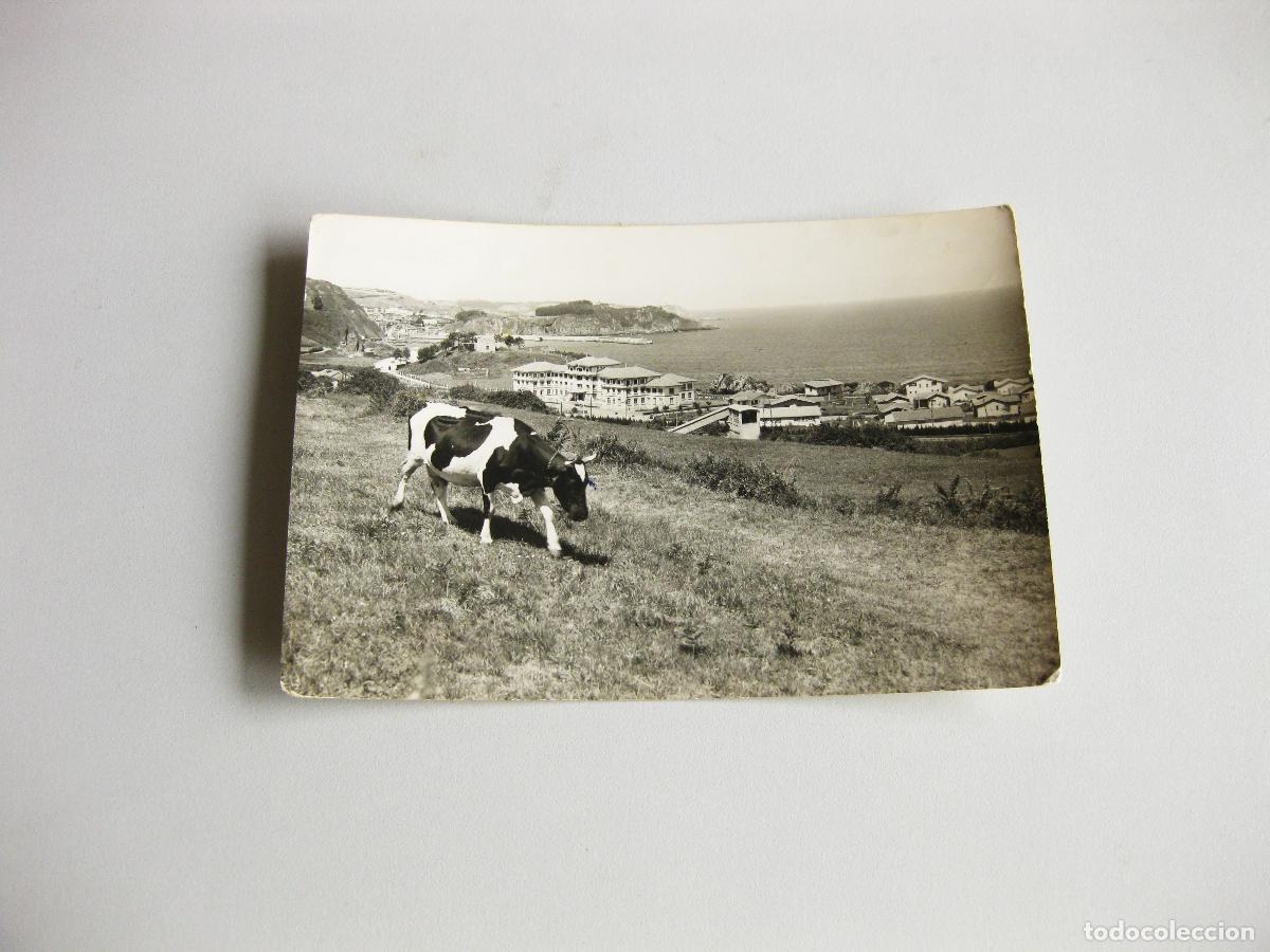Postales: TARJETA POSTAL FOTOGR&Aacute;FICA DE PERLORA. RESIDENCIA. CAND&Aacute;S. ASTURIAS. CIRCULADA EN 1962. ED. ARRIBAS