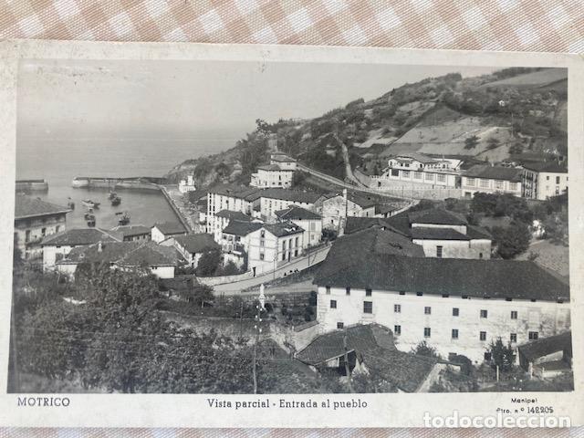 Postales: Motrico. Vista parcial. Entrada al pueblo. Manipel. Sin circular