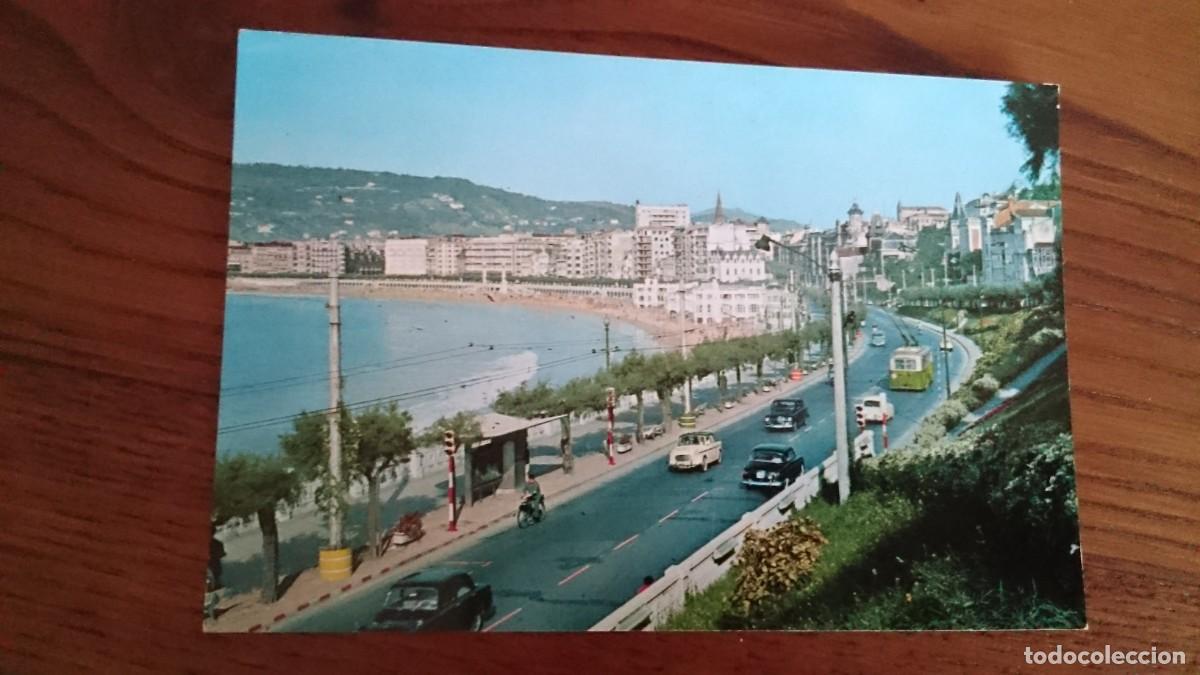 Postales: TARJETA POSTAL SAN SEBASTI&Aacute;N VISTA DESDE MIRACONCHA - NO CIRCULADA, ESCRITA A&Ntilde;O 64