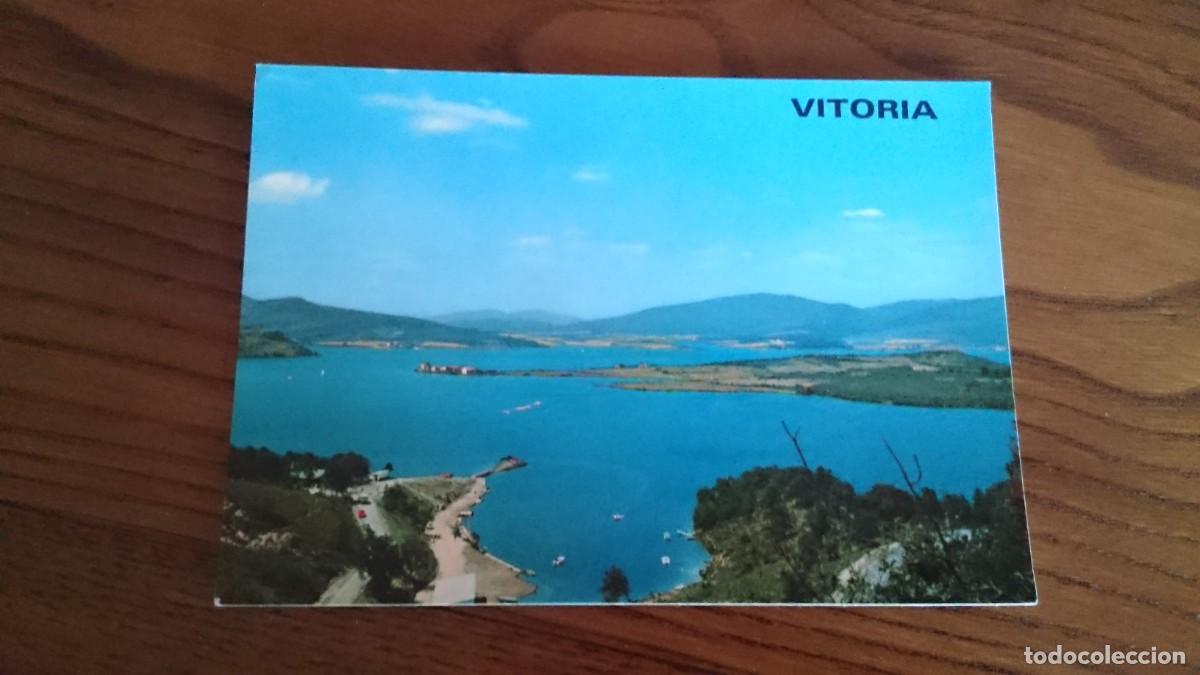 Postales: TARJETA POSTAL VITORIA LAGOS DEL ZADORRA EMBARCADERO - NO CIRCULADA NO ESCRITA
