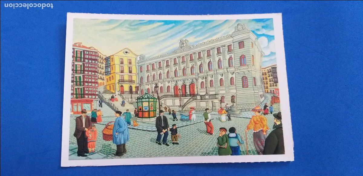 Postales: POSTAL DE BILBAO. BILBAO NAIF # 6. LA PLAZA DEL INSTITUTO. ED. ARGITARATZAILEA. GRUPO TRES.