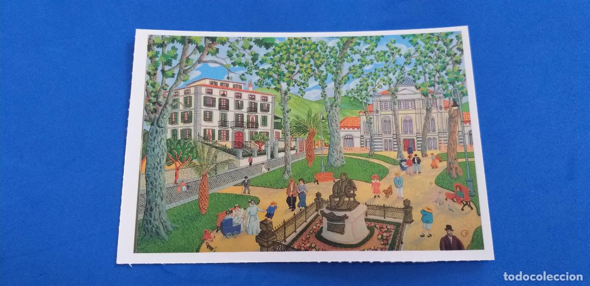 Postales: POSTAL DE BILBAO. BILBAO NAIF # 10. JARDINES DE ALBIA. ED. ARGITARATZAILEA. GRUPO TRES.