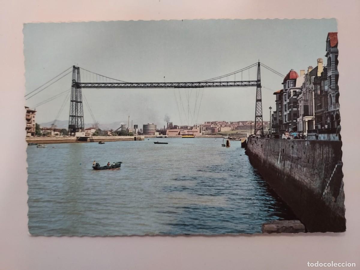 Postales: POSTAL PORTUGALETE PUENTE DE VIZCAYA. 1960. ESCRITA. GARRABELLA