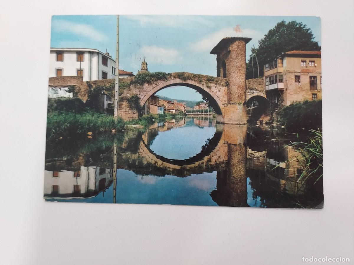 Postales: POSTAL VALMASEDA PUENTE VIEJO. 1968. CIRCULADA. SAN CAYETANO