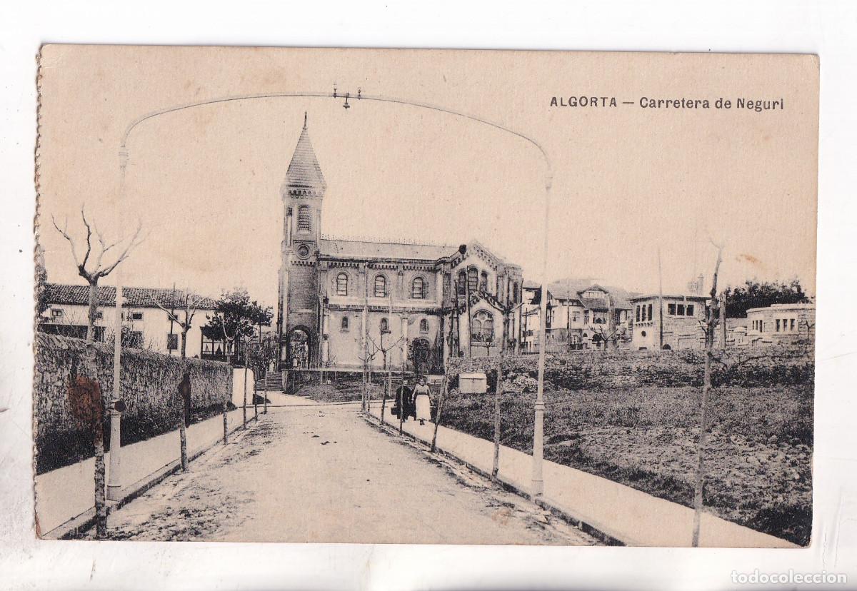 Postales: POSTAL. ALGORTA. CARRETERA DE NEGURI. VIZCAYA. CIRCULADA EN 1946