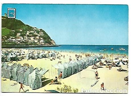 Postales: PLAYA DE ONDARRETA - ONDARRETA BEACH.- SAN SEBASTIAN / GUIPUZCOA