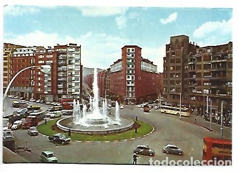 Postales: FUENTE MONUMENTAL DE LA PLAZA ZABALBURU.- BILBAO