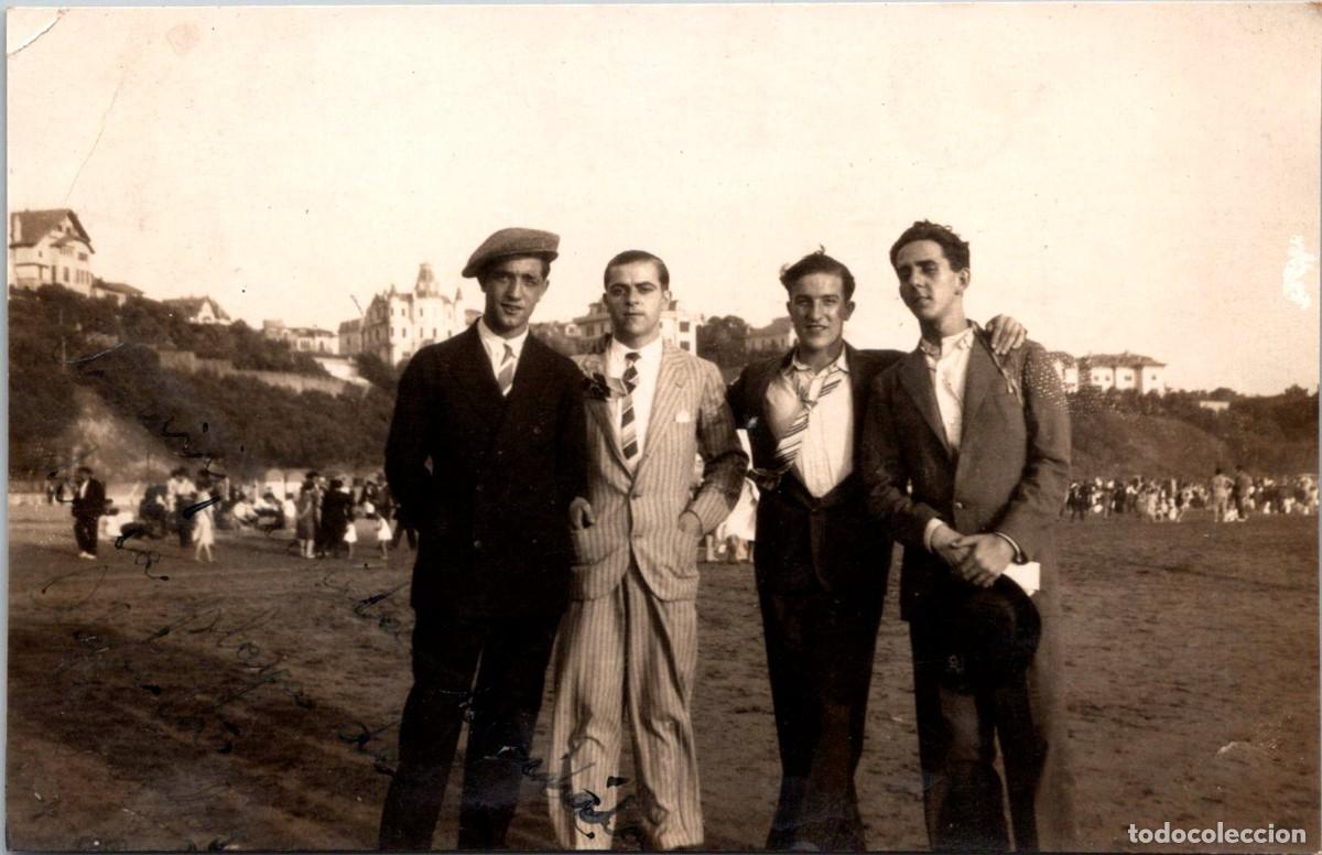 Postales: Algorta (Vizcaya) - 27.07.1920 - Recuerdo desde la Playa - Postal Fotogr&aacute;fica sin datos ni Leyenda