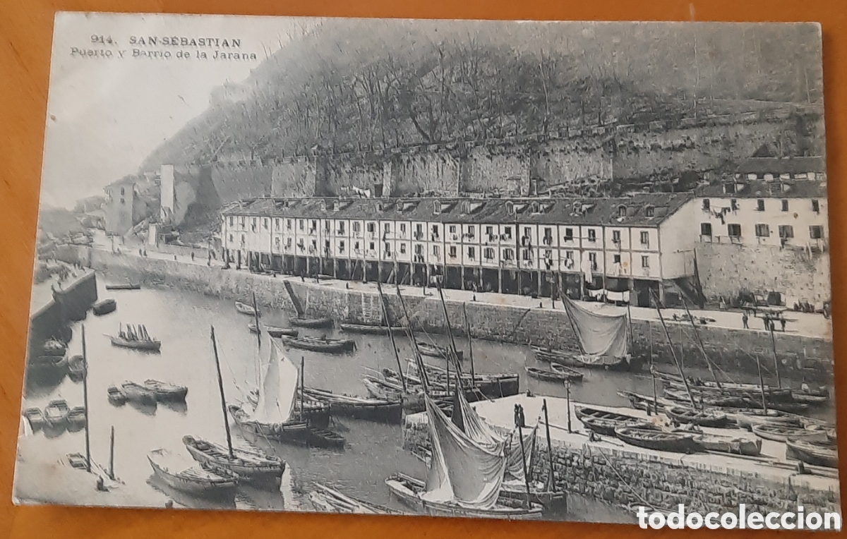 Postales: Postal San Sebasti&aacute;n. Puente y barrio de la Jarana. Escrita y matasellada. R10212
