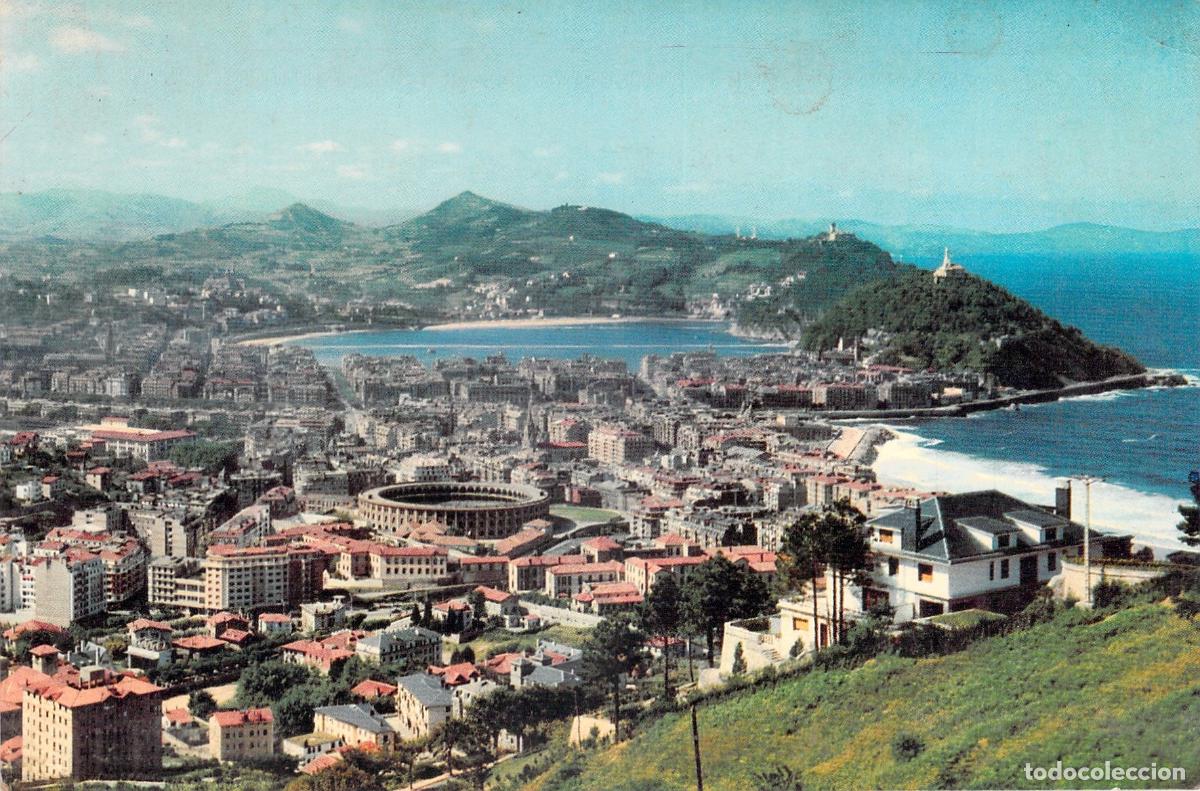 Postales: Postal de San Sebasti&aacute;n vista general desde el Monte Ul&iacute;a
