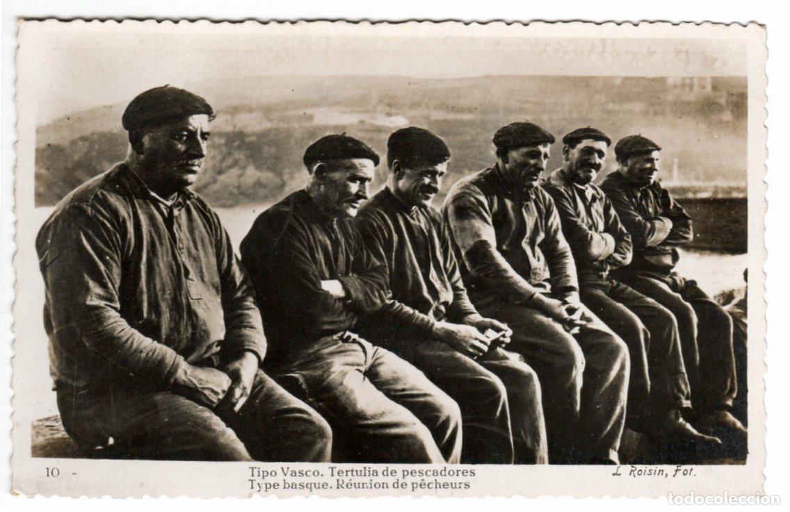 Cartoline: BONITA POSTAL - TIPO VASCO - TERTULIA DE PESCADORES - L. ROISIN