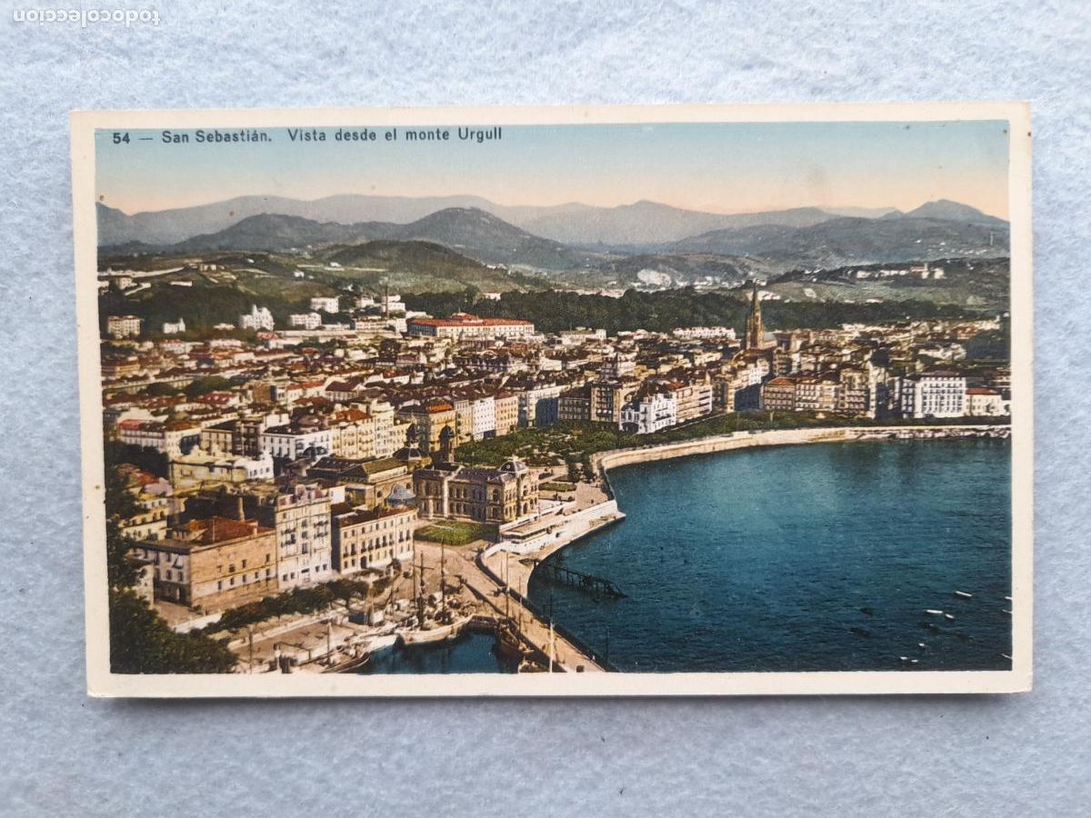 Postkarten: San Sebasti&aacute;n. Vista desde el Monte Urgull.