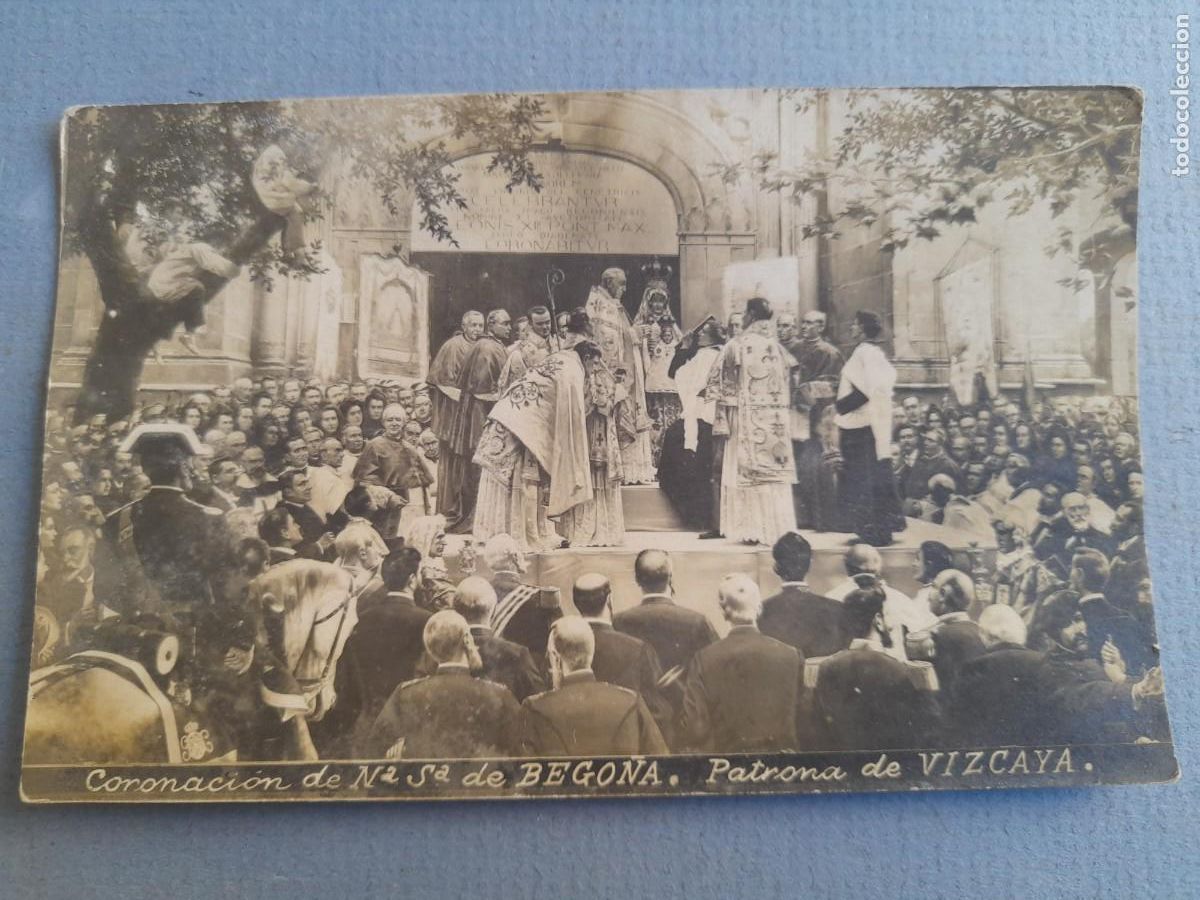 Postales: Postal coronacion de ntra sra de bego&ntilde;a, patrona de Vizcaya, princ XX