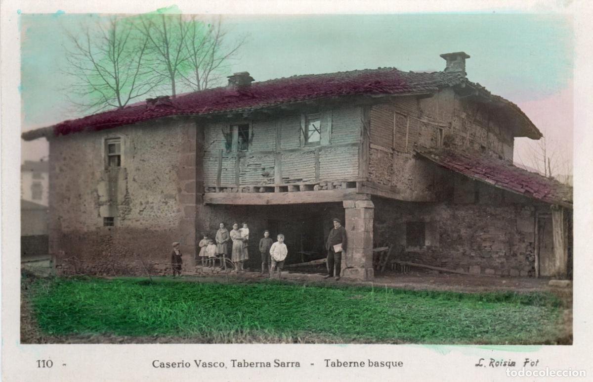 Postales: BONITA POSTAL - VIZCAYA - CASERIO VASCO - TABERNA SARRA - L. ROISIN