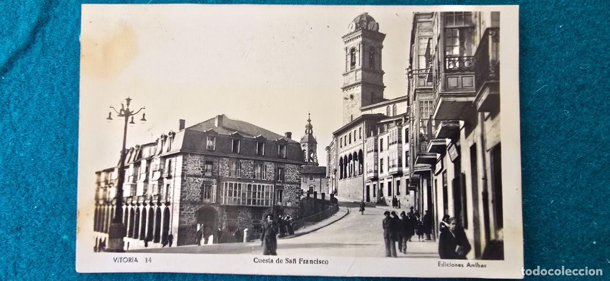 Postales: POSTAL VITORIA - CUESTA DE SAN FRANCISCO (ED. ARRIBAS)