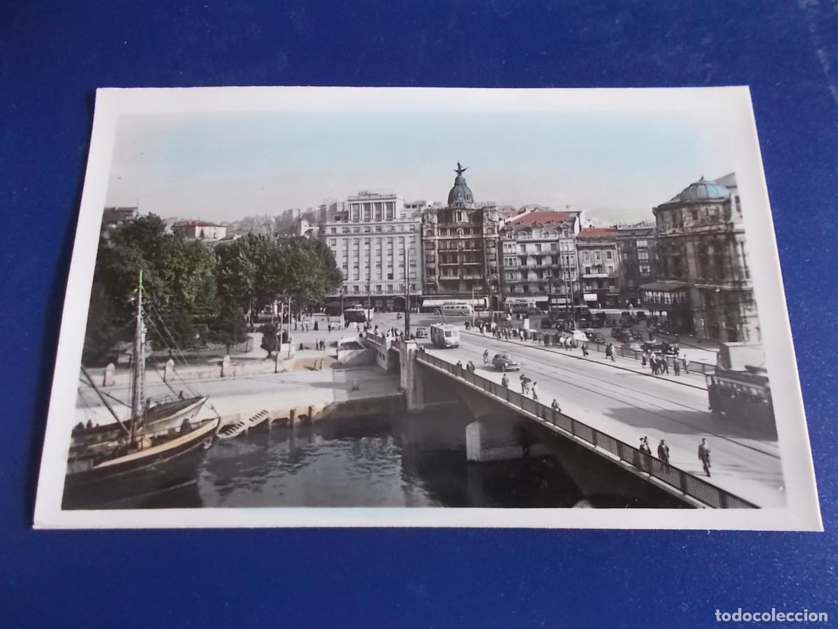 Postales: BILBAO-- PUENTE DE LA VICTORIA Y TEATRO ARRIAGA