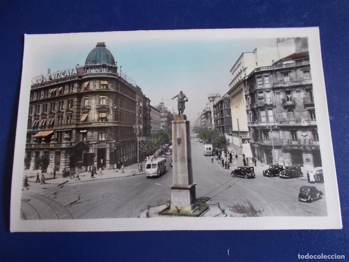 Postales: BILBAO -- MONUMENTO A LOPEZ DE HARO Y GRAN VIA