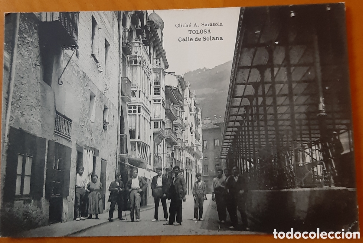 Postales: Postal Tolosa Guip&uacute;zcoa. Calle de Solana. Sin escribir. R10289