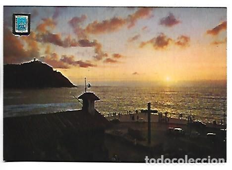 Postales: PUERSTA DE SOL Y MONUMENTO A ELCANO.- SAN SEBASTIAN