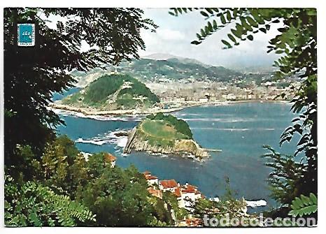Postales: ISLA DE SANTA CLARA Y MONTE URGULL.- SAN SEBASTIAN