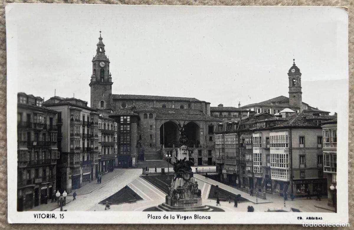 Postkarten: Vitoria - Plaza de la Virgen Blanca - Ediciones Arribas
