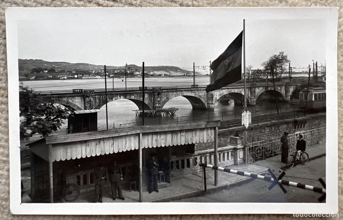 Postais: Ir&uacute;n - Guip&uacute;zcoa - Puentes Internacionales, al fondo Fuenterrab&iacute;a - Manipel