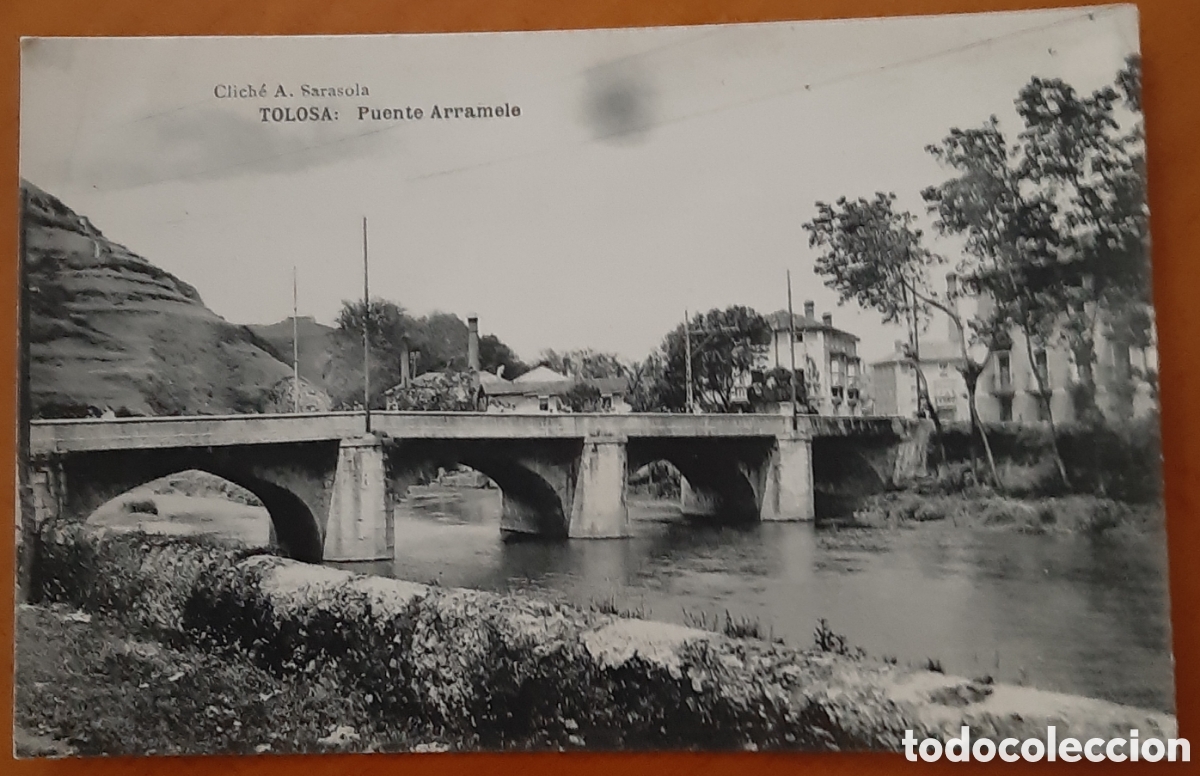 Cartoline: Postal Tolosa Guip&uacute;zcoa. Puente Arramele. Sin escribir. R10310