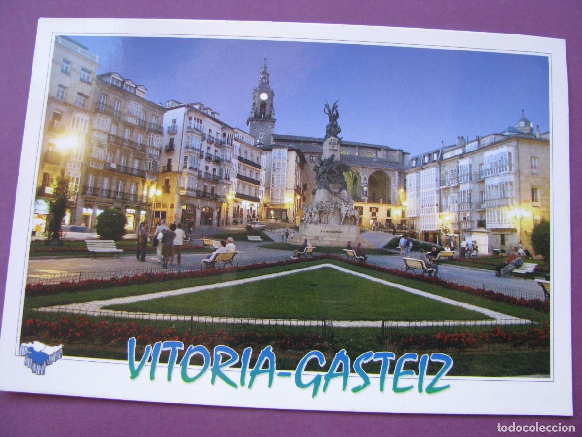 Cartoline: POSTAL DE VITORIA GASTEIZ. PLAZA DE LA VIRGEN BLANCA.