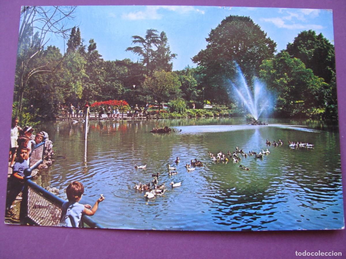 Cartoline: POSTAL DE BILBAO. PARQUE Y ESTANQUE. EXCLUSIVAS SAN CAYETANO. CIRCULADA