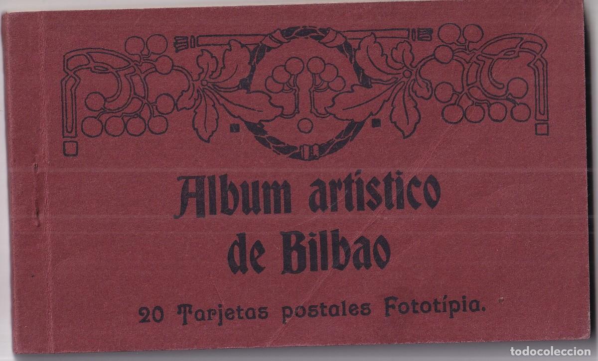 Postales: &Aacute;lbum art&iacute;stico de Bilbao. 20 tarjetas postales fototipia. Completo.