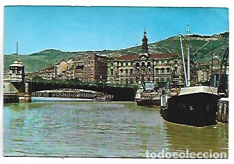 Cartoline: RIA DEL NERVION Y AYUNTAMIENTO.- BILBAO