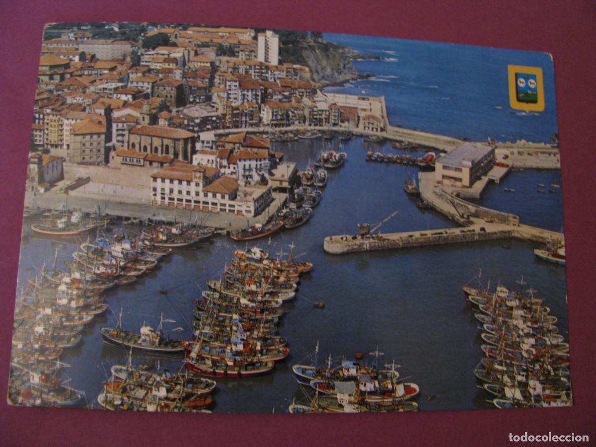 Postais: POSTAL DE BERMEO. VISTA AEREA DEL PUERTO. DOMINGUEZ 85. ESCRITA
