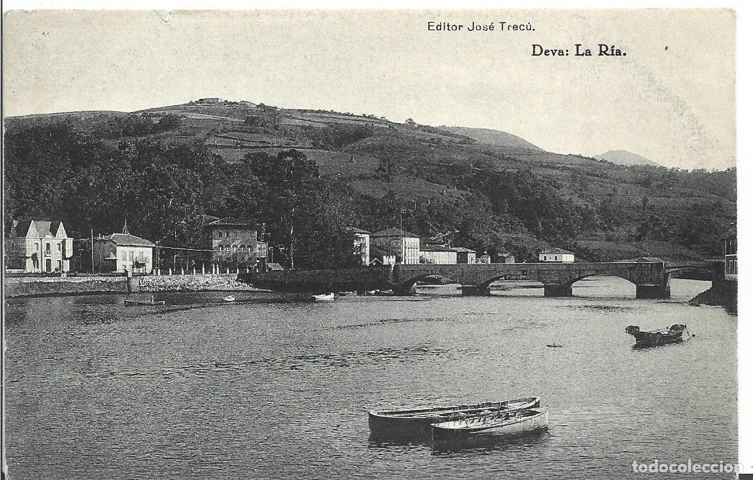 Postkarten: DEVA (GUIP&Uacute;ZCOA) - LA R&Iacute;A - EDITOR JOS&Eacute; TREC&Uacute; - FOTOTIPIA DE HAUSER Y MENET, MADRID