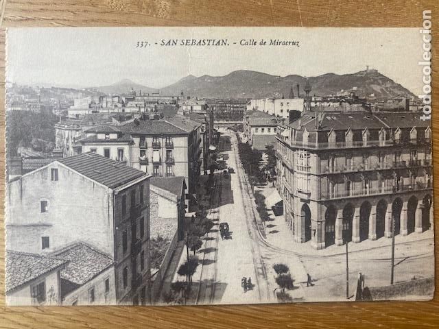 Postales: San Sebastian. N&ordm; 337. Calle de Miracruz. Ed. G. Galarza. Postal sin circular