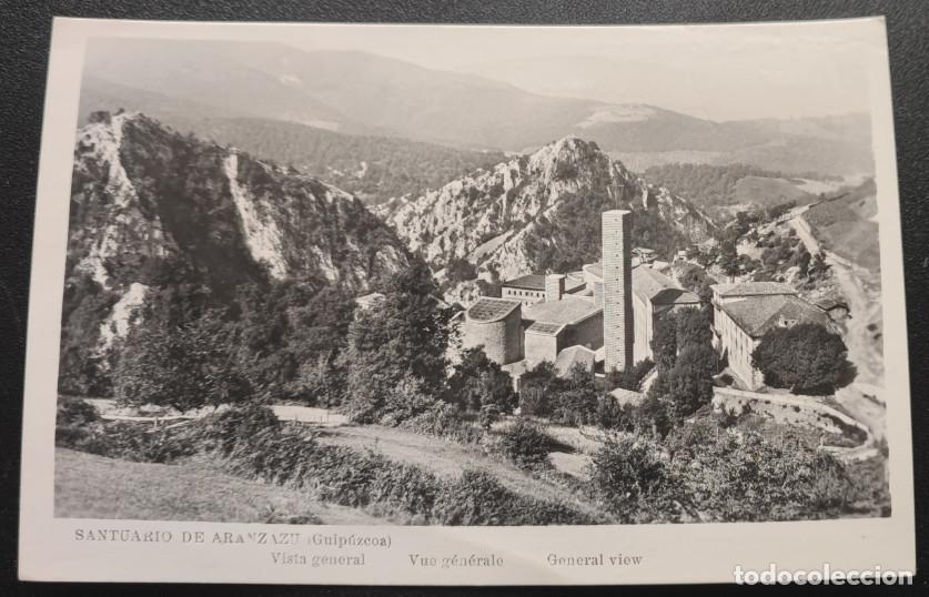 Postales: SANTUARIO DE ARANZAZU, GUIPUZCOA, VISTA GENERAL, POSTAL ANTIGUA