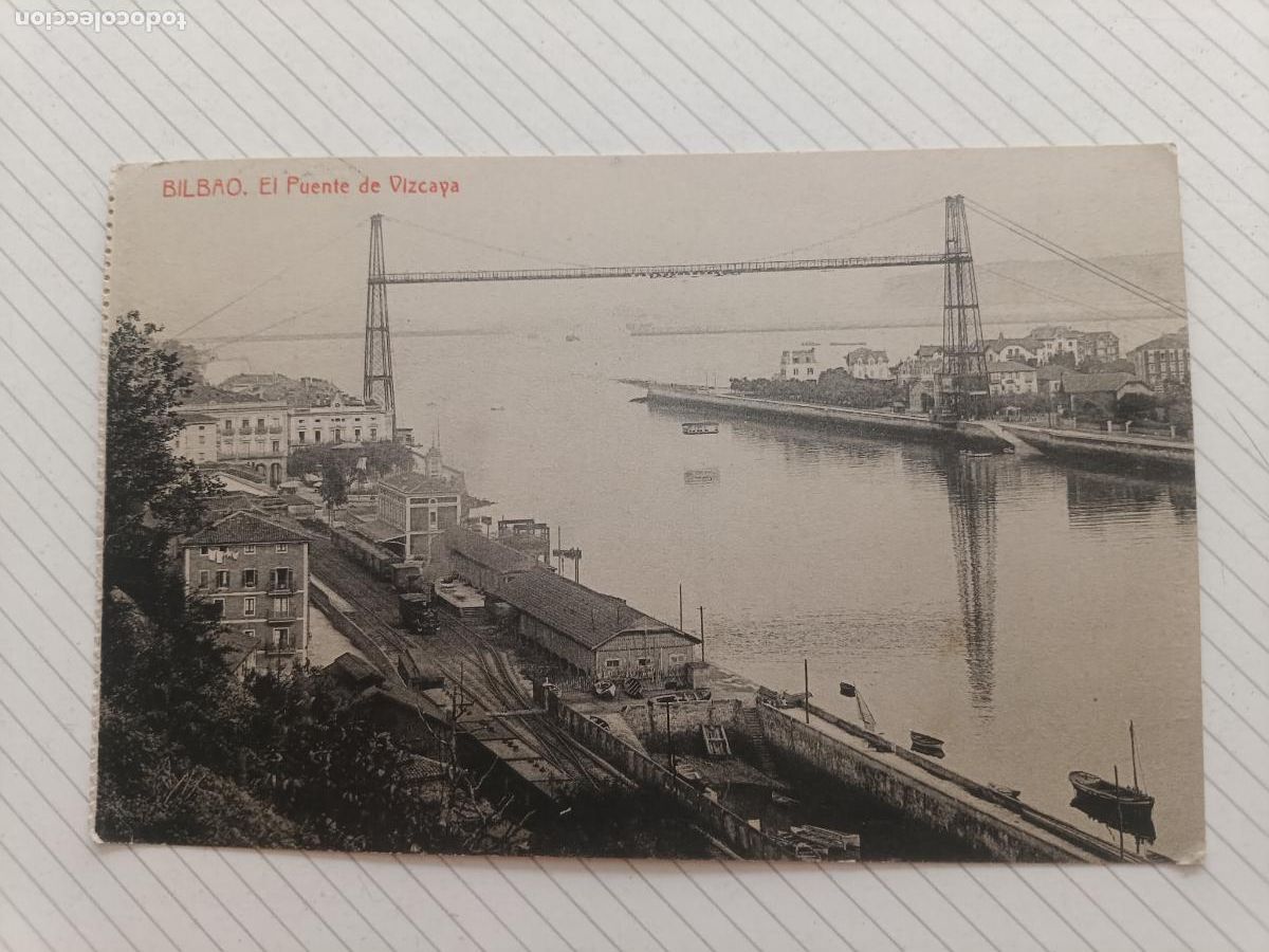 Postales: Puente de Vizcaya, Bilbao, postal antigua original