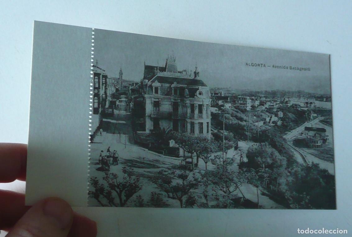 Postales: Reproducci&oacute;n de antigua postal en b/n de Algorta. Avenida Basagoiti.
