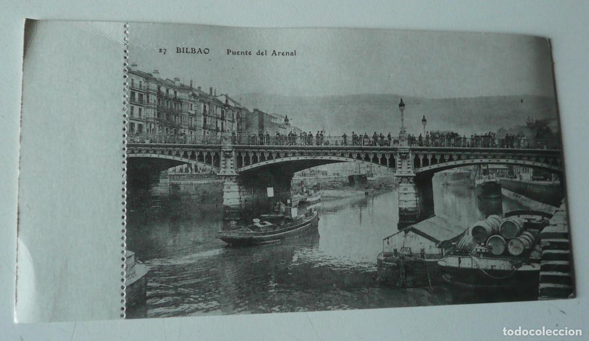 Postales: Reproducci&oacute;n de antigua postal en b/n de Bilbao. Puente del Arenal (27)