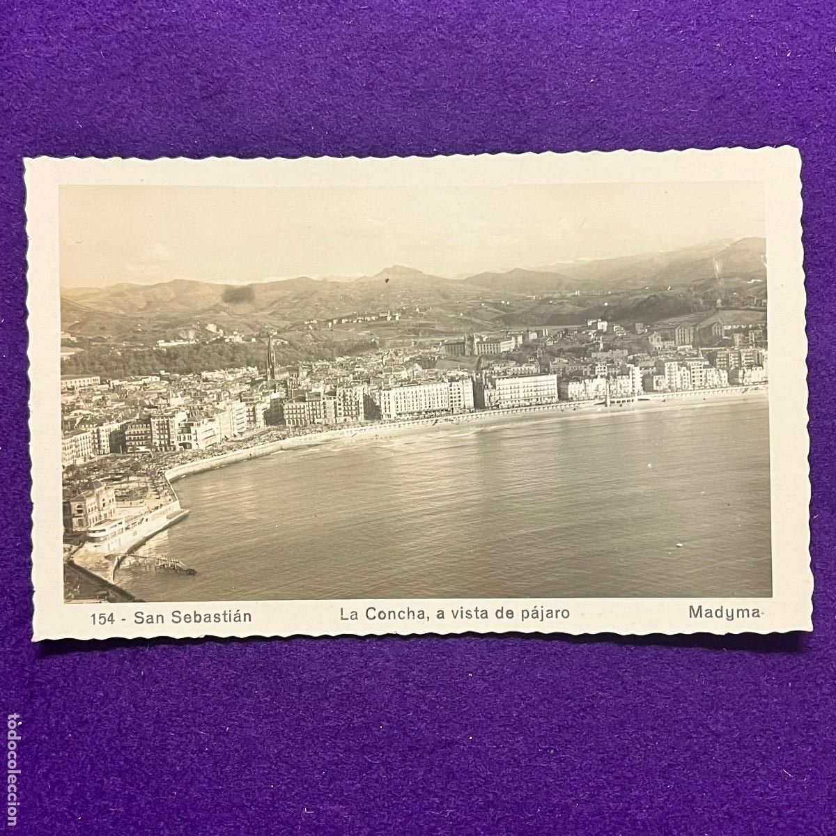 Postales: POSTAL DE SAN SEBASTIAN (GUIPUZCOA). LA CONCHA A VISTA DE PAJARO.